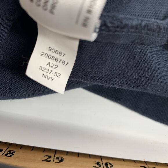 Duluth Trading Company Longtail T Relaxed Fit Long Sleeve Pocket Crew Small Blue - Picture 5 of 7